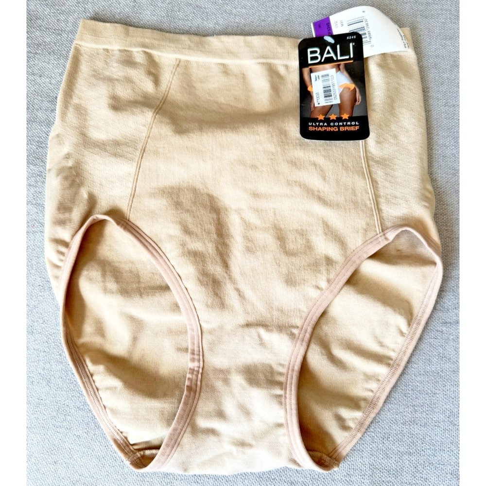 Bali Ultra Control Shaping Brief 2XL Nude Tummy Solutions Control Panty NWT DFX2